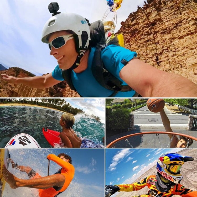 PULUZ 3 adesivi adesivi piatti + 3 adesivi curvi per GoPro Hero11 Black / HERO10 Black / HERO9 Black /HERO8 / HERO7 /6 /5 /5 Session /4 Session /4 /3+ /3 /2 /1, Insta360 ONER, DJI Osmo Action e altre action camera, 3M Stickers