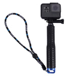 Monopiede con asta estensibile portatile PULUZ per GoPro HERO10 Black / HERO9 Black / HERO8 Black / HERO7 /6 /5, DJI Osmo Action, Xiaoyi e altre action camera, Lunghezza: 19-49 cm, Length: 19-49cm