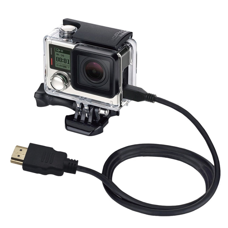 Cavo video PULUZ da 19 pin HDMI a micro HDMI per GoPro Hero11 Black / HERO10 Black / HERO9 Black /8 Black /7 /6 /5 /4 /3+ /3, Sony, LG, Panasonic, Canon, Nikon, smartphone e fotocamere,Lunghezza: 1,5 m, HDMI Cable for Gopro
