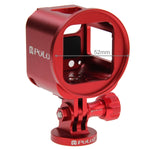 PULUZ Guscio alloggiamento Kit gabbia protettiva in lega di alluminio CNC con chiave in metallo, copriobiettivo, vite e adattatore per treppiede per GoPro HERO5 Session /HERO4 Session /HERO Session, For HERO5 Session UK Stock, For HERO5 Session US Stoc...