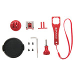 PULUZ Guscio alloggiamento Kit gabbia protettiva in lega di alluminio CNC con chiave in metallo, copriobiettivo, vite e adattatore per treppiede per GoPro HERO5 Session /HERO4 Session /HERO Session, For HERO5 Session UK Stock, For HERO5 Session US Stoc...