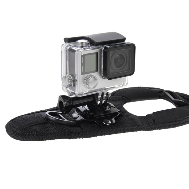 PULUZ Fascia per montaggio con cinturino da palmo stile guanto con rotazione a 360 gradi per GoPro Hero11 Black / HERO10 Black / HERO9 Black / HERO8 Black / HERO7 /6 /5 /5 Session /4 Session /4 /3+ /3 /2 /1, Insta360 ONE R, DJI Osmo Action e altre acti...