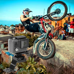 PULUZ Supporto fisso per moto in metallo per GoPro Hero11 Black / HERO10 Black /9 Black /8 Black /7 /6 /5 /5 Session /4 Session /4 /3+ /3 /2 /1, DJI Osmo Action e altre action cam, Fixed Mount 1(Black), Fixed Mount 1 (Silver), Fixed Mount 1 (Red)      ...