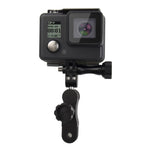 PULUZ Supporto con giunto sferico in alluminio CNC con 2 viti lunghe per GoPro Hero11 Black / HERO10 Black /9 Black /8 Black /7 /6 /5 /5 Session /4 Session /4 /3+ /3 /2 /1, DJI Osmo Actione altre action camera, CN Stock, Ball Joint Mount (US)