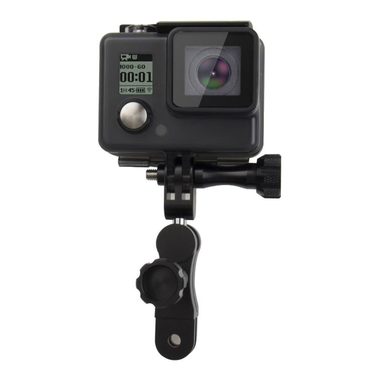 PULUZ Supporto con giunto sferico in alluminio CNC con 2 viti lunghe per GoPro Hero11 Black / HERO10 Black /9 Black /8 Black /7 /6 /5 /5 Session /4 Session /4 /3+ /3 /2 /1, DJI Osmo Actione altre action camera, CN Stock, Ball Joint Mount (US)