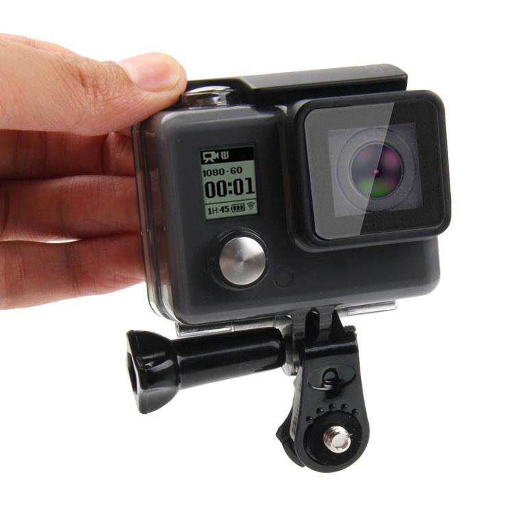 PULUZ Adattatore di collegamento per montaggio su treppiede a vite per GoPro Hero11 Black / HERO10 Black /9 Black /8 Black /7 /6 /5 /5 Session /4 Session /4 /3+ /3 /2 /1, DJI Osmo Action e altre action cam, Screw Tripod