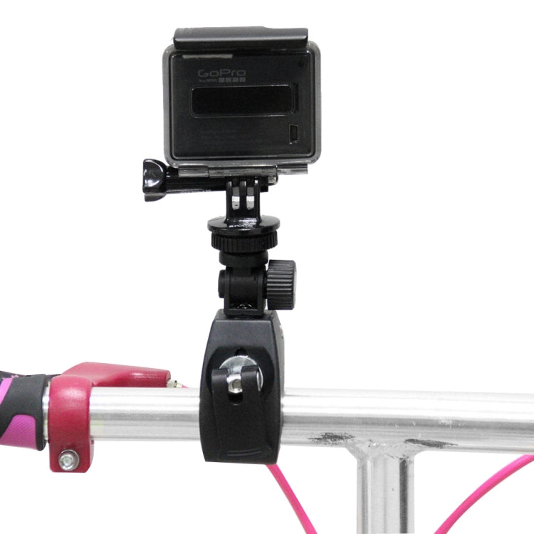 PULUZ Supporto per Manubrio per Bicicletta Moto con Supporto per Treppiede e Vite per GoPro Hero11 Nero / HERO10 Nero /9 Nero /8 Nero /7 /6 /5 /5 Sessione /4 Sessione /4 /3+ /3 /2 /1, DJI Osmo Actione altre action camera, Lengthened Mount
