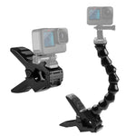 PULUZ Action Sports Camera Jaws Flex Clamp Mount per GoPro Hero11 Black / HERO10 Black /9 Black /8 Black /7 /6 /5 /5 Session /4 Session /4 /3+ /3 /2 /1, DJI Osmo Action e altroTelecamere d'azione, Jaws Mount, Jaws Mount(AE)
