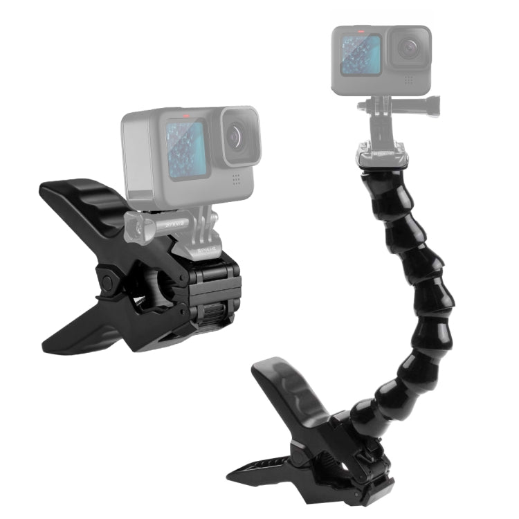 PULUZ Action Sports Camera Jaws Flex Clamp Mount per GoPro Hero11 Black / HERO10 Black /9 Black /8 Black /7 /6 /5 /5 Session /4 Session /4 /3+ /3 /2 /1, DJI Osmo Action e altroTelecamere d'azione, Jaws Mount, Jaws Mount(AE)