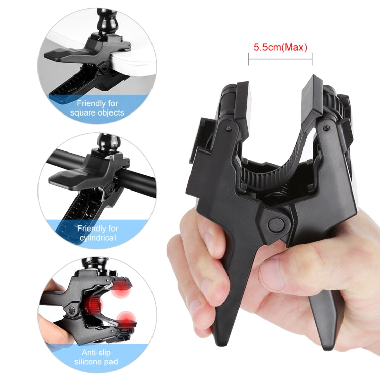 PULUZ Action Sports Camera Jaws Flex Clamp Mount per GoPro Hero11 Black / HERO10 Black /9 Black /8 Black /7 /6 /5 /5 Session /4 Session /4 /3+ /3 /2 /1, DJI Osmo Action e altroTelecamere d'azione, Jaws Mount, Jaws Mount(AE)