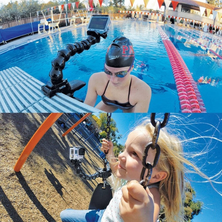 PULUZ Action Sports Camera Jaws Flex Clamp Mount per GoPro Hero11 Black / HERO10 Black /9 Black /8 Black /7 /6 /5 /5 Session /4 Session /4 /3+ /3 /2 /1, DJI Osmo Action e altroTelecamere d'azione, Jaws Mount, Jaws Mount(AE)