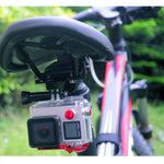 PULUZ Supporto per cuscino per sedile bici in lega di alluminio per GoPro Hero11 Black / HERO10 Black / HERO9 Black / HERO8 Black /7 /6 /5 /5 Session /4 Session /4 /3+ /3 /2 /1, DJI Osmo Action, Xiaoyie altre action camera, Seat Mount