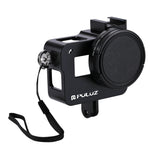 PULUZ Custodia Gabbia protettiva in lega di alluminio CNC con obiettivo UV da 52 mm per GoPro HERO (2018) /7 Nero /6 /5, For HERO6 /5 No Frame UK Stock, For HERO6 /5 No Frame US Stock, For HERO6 /5 No Frame AE Stock, For HERO6 /5 No Frame              ...
