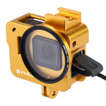 Custodia gabbia in alluminio con filtro UV per GoPro HERO