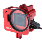 PULUZ Custodia Gabbia protettiva in lega di alluminio CNC con obiettivo UV da 52 mm per GoPro HERO (2018) /7 Nero /6 /5, For HERO6 /5 No Frame UK Stock, For HERO6 /5 No Frame US Stock, For HERO6 /5 No Frame AE Stock, For HERO6 /5 No Frame              ...