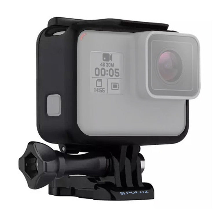 PULUZ Custodia in plastica ABS Custodia protettiva per montaggio su telaio Gabbia con piedistallo e vite lunga per GoPro HERO (2018) /7 Nero /6 /5, For GoPro HERO6 /5, HERO6 /5(US)