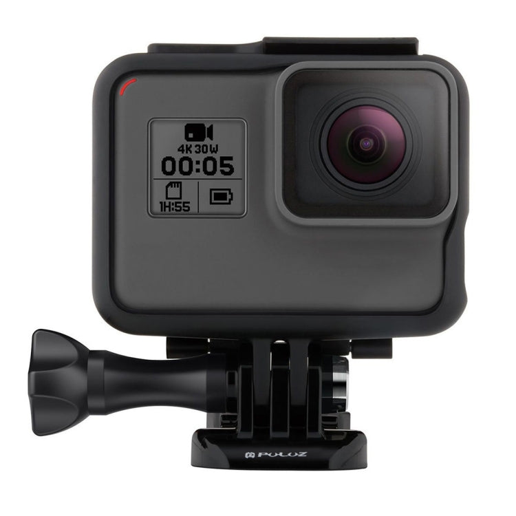 PULUZ Custodia in plastica ABS Custodia protettiva per montaggio su telaio Gabbia con piedistallo e vite lunga per GoPro HERO (2018) /7 Nero /6 /5, For GoPro HERO6 /5, HERO6 /5(US)