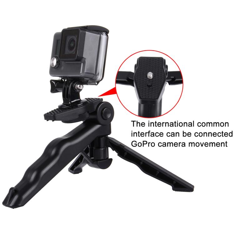 Supporto per treppiede pieghevole PULUZ Grip con adattatore e viti per GoPro Hero11 Black / HERO10 Black / HERO9 Black / HERO8 Black / HERO7 /6 /5 /5 Session /4 Session /4 /3+ /3 /2 /1, Xiaoyi e altre azioniFotocamere, carico massimo: 2 kg, Load Max: 2kg
