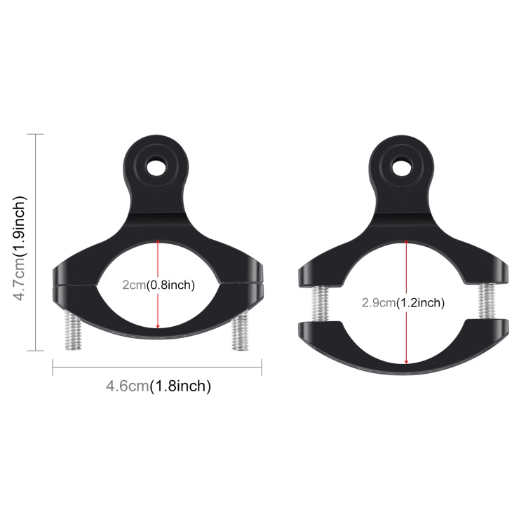 PULUZ Adattatore per manubrio bici Supporto in alluminio per GoPro Hero11 Black / HERO10 Black /9 Black /8 Black /7 /6 /5 /5 Session /4 Session /4 /3+ /3 /2 /1, DJI Osmo Action e altre action cam, Aluminum Mount