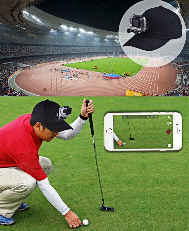 PULUZ Cappello da baseball con gancio a J e vite per supporto per GoPro, DJI OSMO Action e altre action cam, Baseball Hat Black Color, Baseball Hat Red Color, Baseball Hat Dark Blue Color, Baseball Hat Black (US Stock), Baseball Hat Red (US Stock)     ...