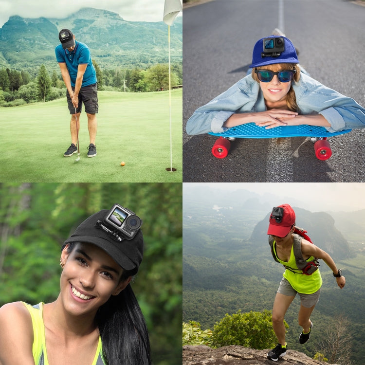 PULUZ Cappello da baseball con gancio a J e vite per supporto per GoPro, DJI OSMO Action e altre action cam, Baseball Hat Black Color, Baseball Hat Red Color, Baseball Hat Dark Blue Color, Baseball Hat Black (US Stock), Baseball Hat Red (US Stock)     ...