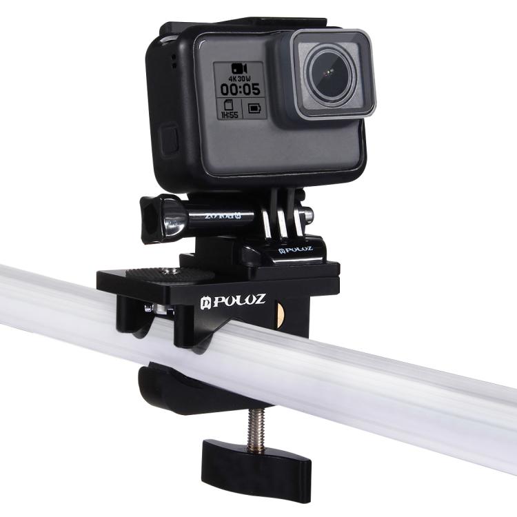 PULUZ Morsetto di fissaggio universale con supporto in lega di alluminio per GoPro Hero11 Black / HERO10 Black /9 Black /8 Black /7 /6 /5 /5 Session /4 Session /4 /3+ /3 /2 /1, DJI Osmo Action e altre azioniMacchine fotografiche, Fixing Clamp Mount