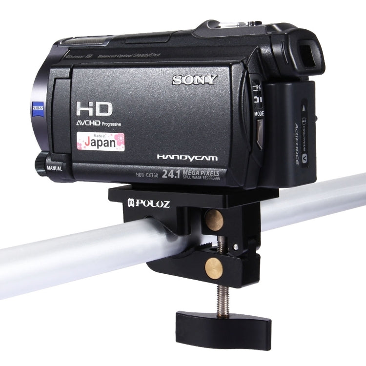PULUZ Morsetto di fissaggio universale con supporto in lega di alluminio per GoPro Hero11 Black / HERO10 Black /9 Black /8 Black /7 /6 /5 /5 Session /4 Session /4 /3+ /3 /2 /1, DJI Osmo Action e altre azioniMacchine fotografiche, Fixing Clamp Mount