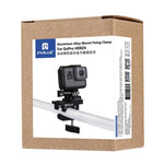 PULUZ Morsetto di fissaggio universale con supporto in lega di alluminio per GoPro Hero11 Black / HERO10 Black /9 Black /8 Black /7 /6 /5 /5 Session /4 Session /4 /3+ /3 /2 /1, DJI Osmo Action e altre azioniMacchine fotografiche, Fixing Clamp Mount