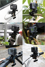 PULUZ Morsetto di fissaggio universale con supporto in lega di alluminio per GoPro Hero11 Black / HERO10 Black /9 Black /8 Black /7 /6 /5 /5 Session /4 Session /4 /3+ /3 /2 /1, DJI Osmo Action e altre azioniMacchine fotografiche, Fixing Clamp Mount