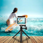 PULUZ Treppiede pieghevole con impugnatura a 3 vie Monopiede con estensione selfie-stick per GoPro, Insta360 ONE R, DJI Osmo Action e altre action camera, Lunghezza: 20-58 cm, Length: 20-58cm, Length: 20-58cm(AE)