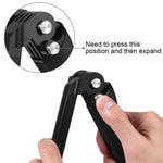 PULUZ Treppiede pieghevole con impugnatura a 3 vie Monopiede con estensione selfie-stick per GoPro, Insta360 ONE R, DJI Osmo Action e altre action camera, Lunghezza: 20-58 cm, Length: 20-58cm, Length: 20-58cm(AE)