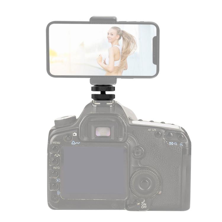 Adattatore a vite rinforzato PULUZ Hot Shoe da 1/4 pollici con doppio dado per fotocamere DSLR, GoPro HERO10 Black / HERO9 Black / HERO8 Black / HERO7 /6 /5 /5 Session /4 Session /4 /3+ /3 /2 /1,Xiaoyi e altre action camera, Double Nut