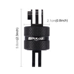 PULUZ Supporto per treppiede con braccio di estensione girevole CNC con rotazione a 360 gradi per GoPro Hero11 Nero / HERO10 Nero /9 Nero /8 Nero /7 /6 /5 /5 Sessione /4 Sessione /4 /3+ /3 /2 /1, DJI OsmoAzione e altre action cam, Extension Adapter