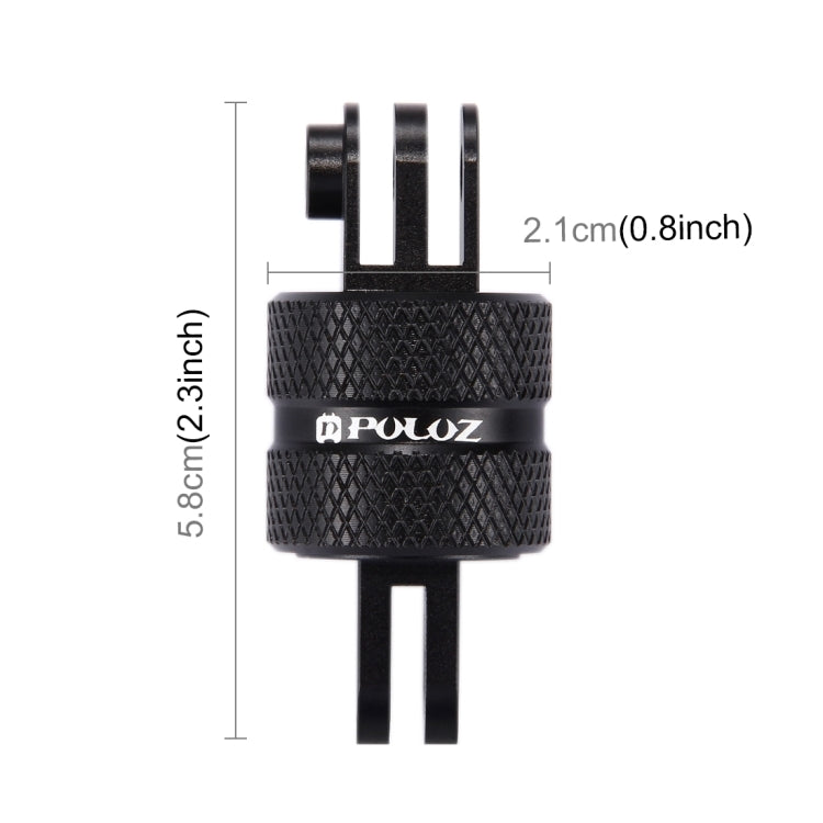 PULUZ Supporto per treppiede con braccio di estensione girevole CNC con rotazione a 360 gradi per GoPro Hero11 Nero / HERO10 Nero /9 Nero /8 Nero /7 /6 /5 /5 Sessione /4 Sessione /4 /3+ /3 /2 /1, DJI OsmoAzione e altre action cam, Extension Adapter