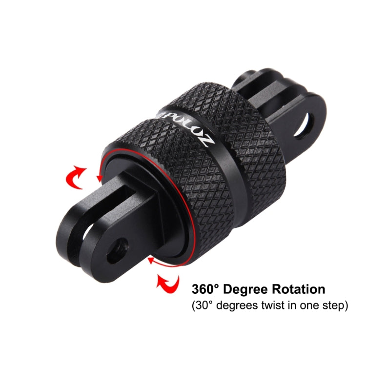 PULUZ Supporto per treppiede con braccio di estensione girevole CNC con rotazione a 360 gradi per GoPro Hero11 Nero / HERO10 Nero /9 Nero /8 Nero /7 /6 /5 /5 Sessione /4 Sessione /4 /3+ /3 /2 /1, DJI OsmoAzione e altre action cam, Extension Adapter
