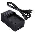 Caricabatterie con presa PULUZ EU con cavo per batteria Casio CNP130, CNP130 EU Plug
