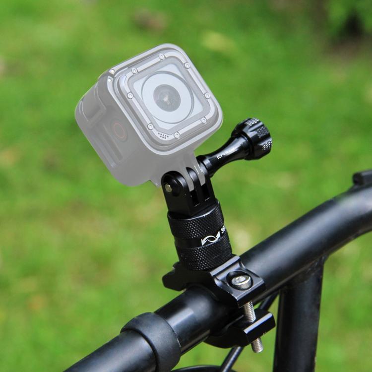PULUZ Supporto adattatore per manubrio in alluminio per bici con rotazione a 360 gradi con vite per GoPro Hero11 nero / HERO10 nero /9 nero /8 nero /7 /6 /5 /5 sessione /4 sessione /4 /3+ /3 /2 /1, DJI OsmoAzione e altre action cam, AE Stock (Blue)    ...