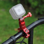 PULUZ Supporto adattatore per manubrio in alluminio per bici con rotazione a 360 gradi con vite per GoPro Hero11 nero / HERO10 nero /9 nero /8 nero /7 /6 /5 /5 sessione /4 sessione /4 /3+ /3 /2 /1, DJI OsmoAzione e altre action cam, AE Stock (Blue)    ...