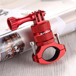 PULUZ Supporto adattatore per manubrio in alluminio per bici con rotazione a 360 gradi con vite per GoPro Hero11 nero / HERO10 nero /9 nero /8 nero /7 /6 /5 /5 sessione /4 sessione /4 /3+ /3 /2 /1, DJI OsmoAzione e altre action cam, AE Stock (Blue)    ...