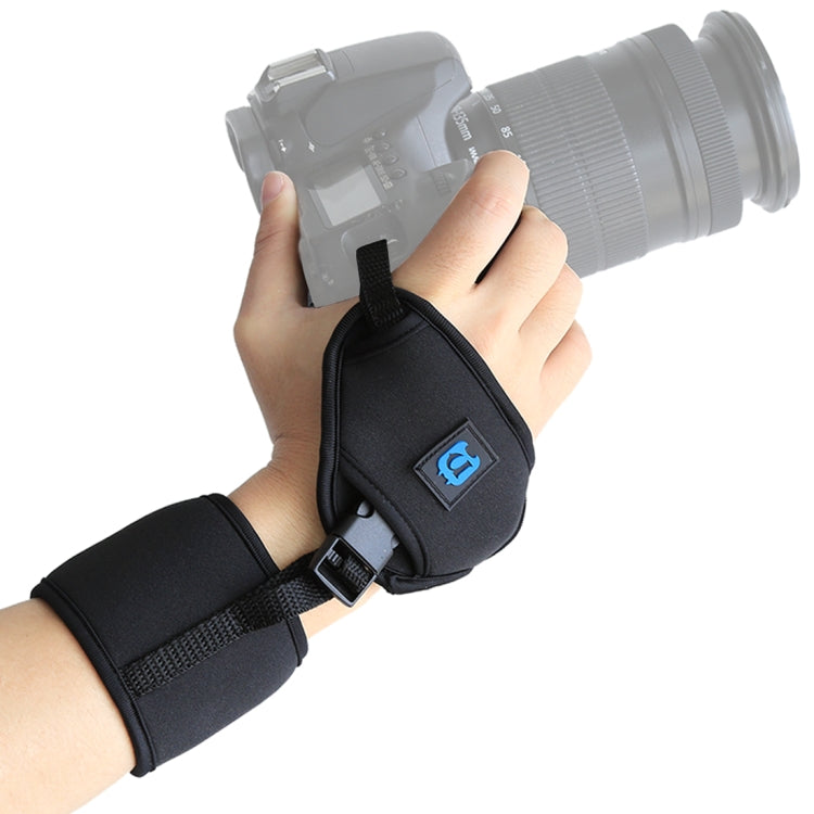 PULUZ Morbido cinturino da polso in neoprene con impugnatura a mano con piastra in plastica a vite da 1/4 di pollice per fotocamere SLR / DSLR, Wrist Strap