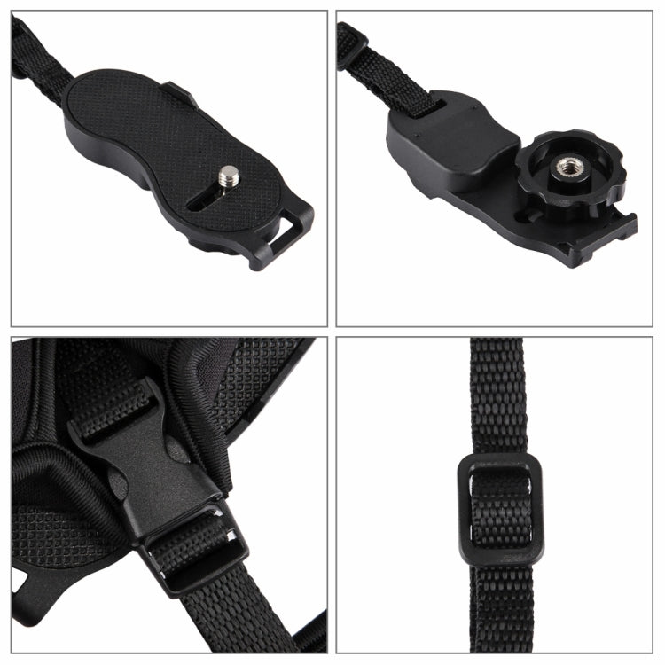PULUZ Morbido cinturino da polso in neoprene con impugnatura a mano con piastra in plastica a vite da 1/4 di pollice per fotocamere SLR / DSLR, Wrist Strap