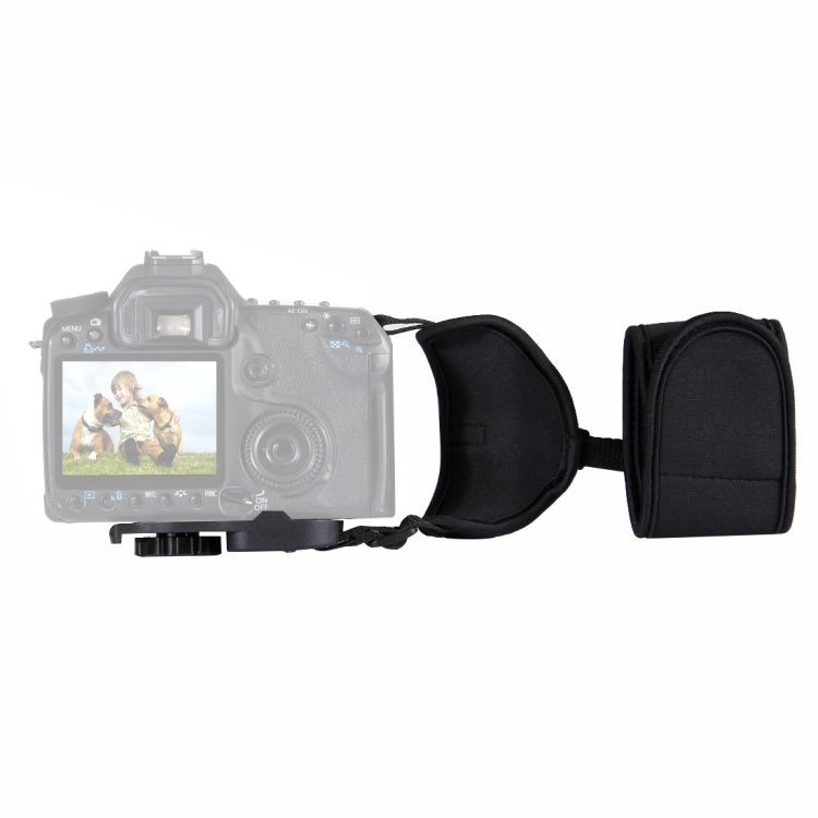 PULUZ Morbido cinturino da polso in neoprene con impugnatura a mano con piastra in plastica a vite da 1/4 di pollice per fotocamere SLR / DSLR, Wrist Strap