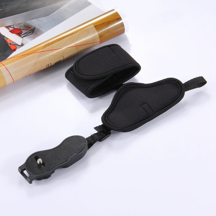 PULUZ Morbido cinturino da polso in neoprene con impugnatura a mano con piastra in plastica a vite da 1/4 di pollice per fotocamere SLR / DSLR, Wrist Strap