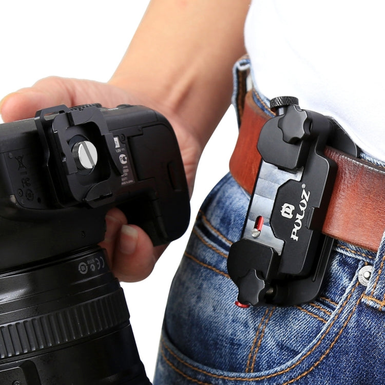 Clip per fotocamera PULUZ Clip a sgancio rapido in lega di alluminio con piastra, Capture Clip(AE), Quick Release(Blue), Capture Clip