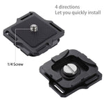 Clip per fotocamera PULUZ Clip a sgancio rapido in lega di alluminio con piastra, Capture Clip(AE), Quick Release(Blue), Capture Clip