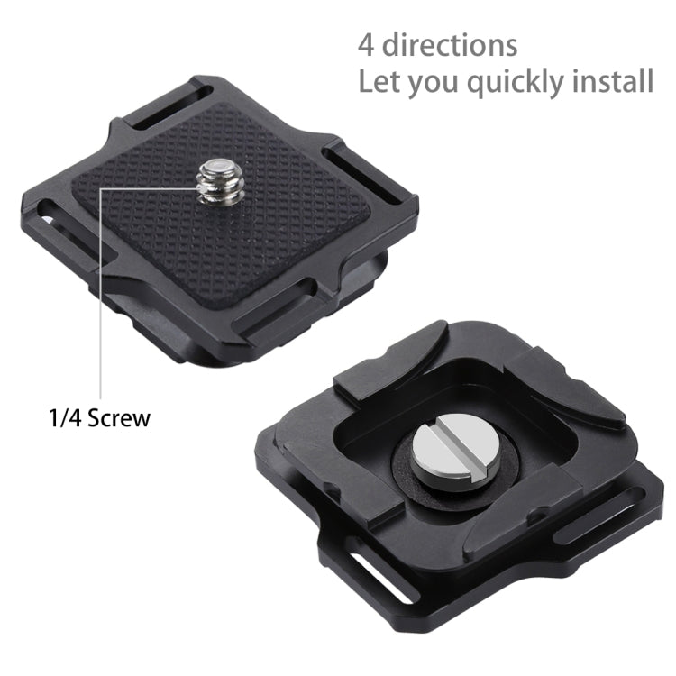 Clip per fotocamera PULUZ Clip a sgancio rapido in lega di alluminio con piastra, Capture Clip(AE), Quick Release(Blue), Capture Clip