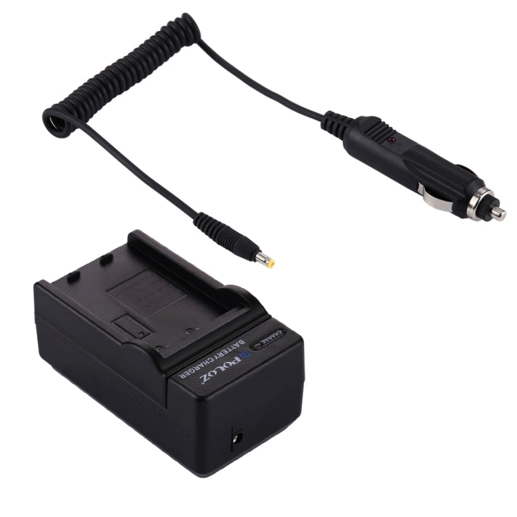 PULUZ Batteria per Fotocamera Digitale Caricabatteria da Auto per Fujifilm NP-60 / NP-30, Kodak K5000 / K5001, Olympus LI-20B, Samsung SLB-1037 / 1137 Batteria, NP-60 Car Charger