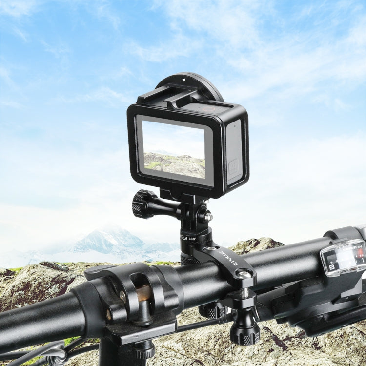 Supporto adattatore manubrio bici in alluminio con rotazione 360°