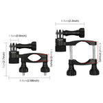 PULUZ Supporto adattatore per manubrio in alluminio per bici con rotazione a 360 gradi con vite per GoPro Hero11 nero / HERO10 nero /9 nero /8 nero /7 /6 /5 /5 sessione /4 sessione /4 /3+ /3 /2 /1, DJI OsmoAzione e altre action cam                     ...