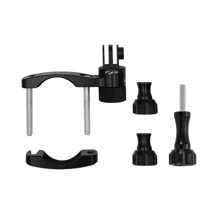 PULUZ Supporto adattatore per manubrio in alluminio per bici con rotazione a 360 gradi con vite per GoPro Hero11 nero / HERO10 nero /9 nero /8 nero /7 /6 /5 /5 sessione /4 sessione /4 /3+ /3 /2 /1, DJI OsmoAzione e altre action cam                     ...